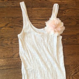 Hollister Long Tank with Flower Detail